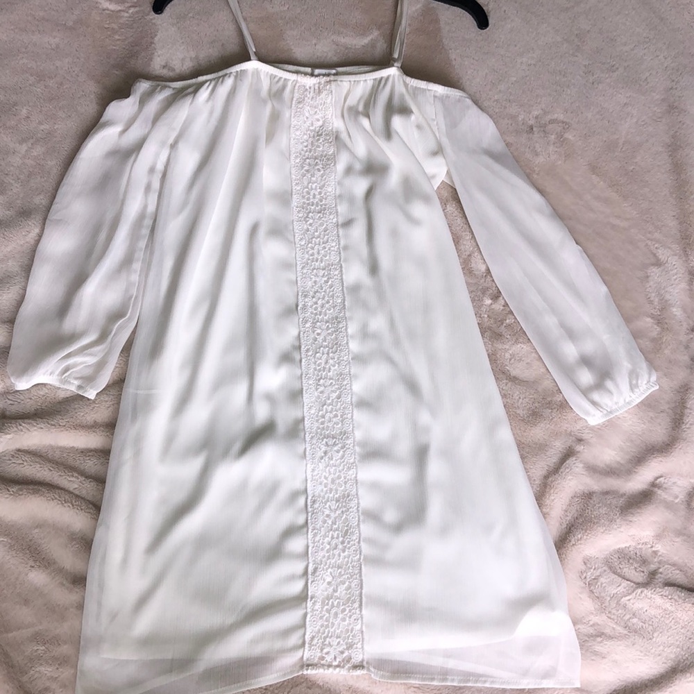 Charming Charlie Lace Chiffon Shift Dress